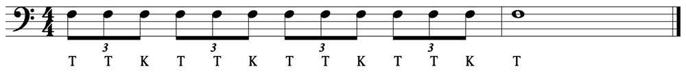 Example 2. Triple Tongue pattern