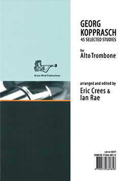 Georg Kopprasch 45 Selected Studies for Alto Trombone